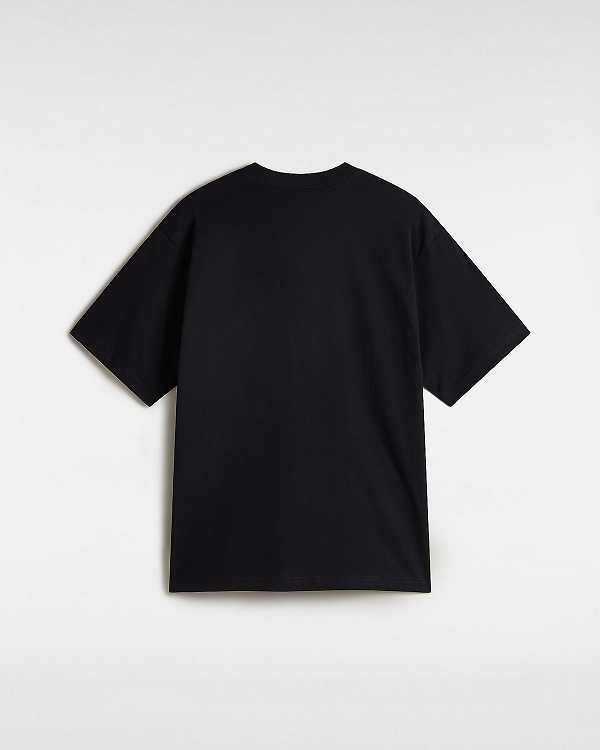 Black Vans Scribblex Men T Shirts | VN0392841