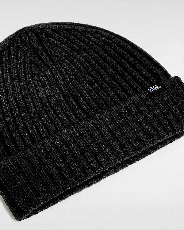 Black Vans Shallow Cuff Unisex Beanie | VN6274913