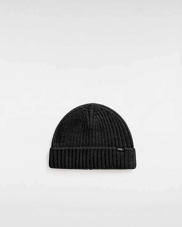 Black Vans Shallow Cuff Unisex Beanie | VN6274913