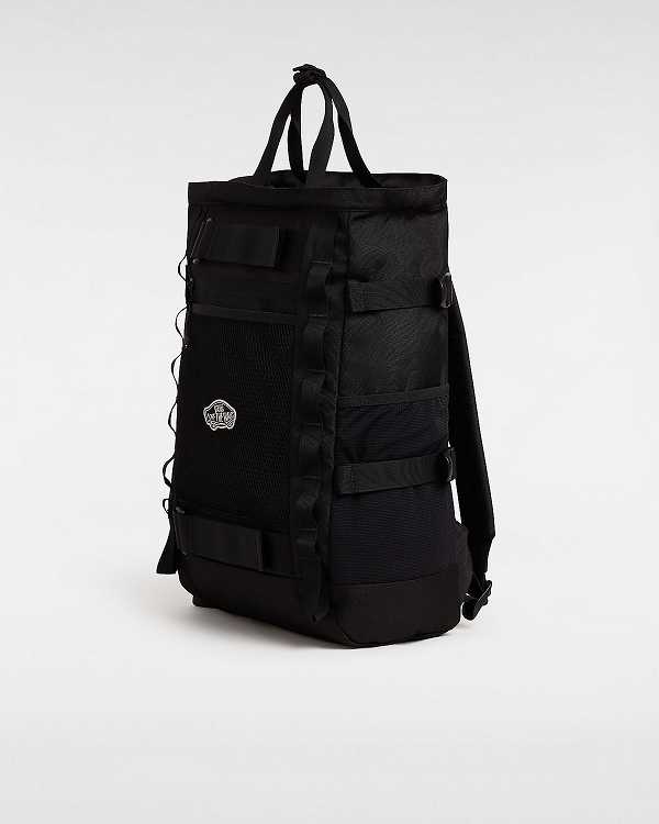 Black Vans Sherwin Unisex Backpacks | VN4237801