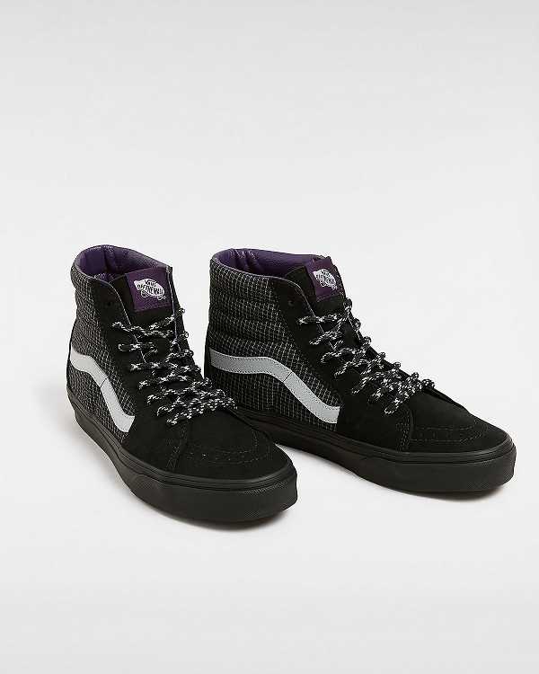 Black Vans Sk8-Hi Men Skate Shoes | VN6731408