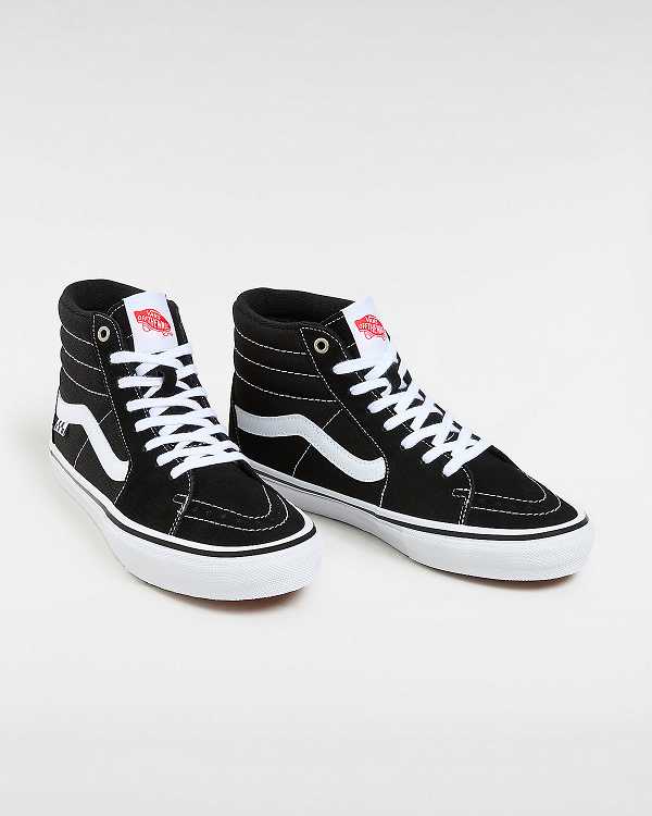 Black Vans Sk8-Hi Men Skate Shoes | VN8359146