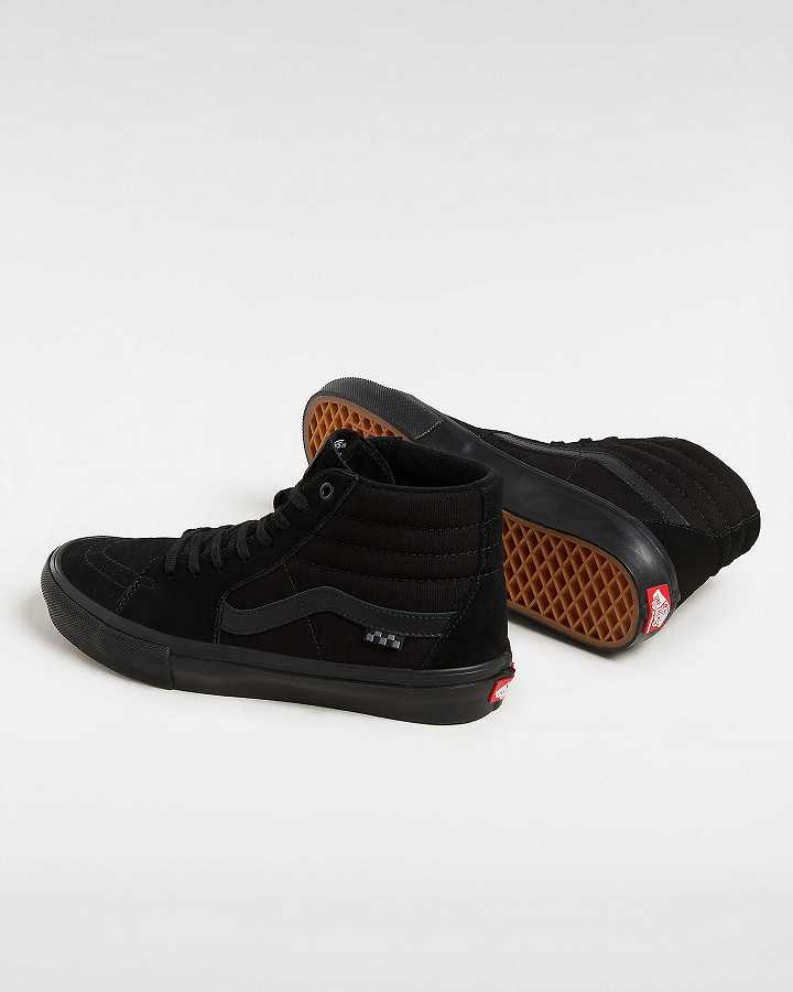 Black Vans Sk8-Hi Men Skate Shoes | VN9510437