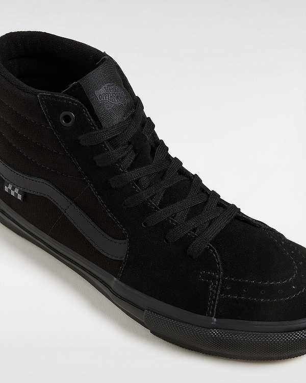 Black Vans Sk8-Hi Men Skate Shoes | VN9510437