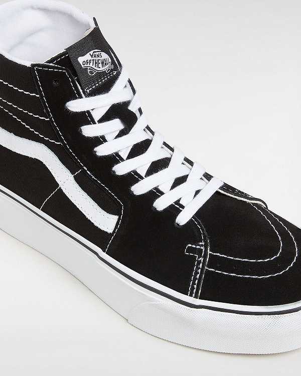 Black Vans Sk8-Hi Tapered Women Platform Shoes | VN7209431