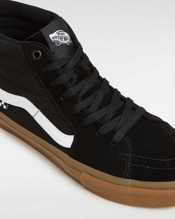 Black Vans Sk8-Hi Women Skate Shoes | VN5617038