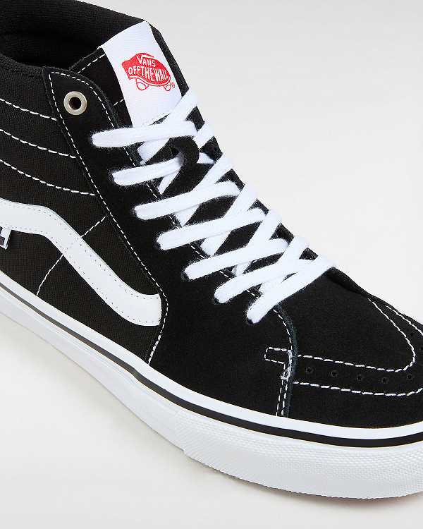 Black Vans Sk8-Hi Women Skate Shoes | VN6540971