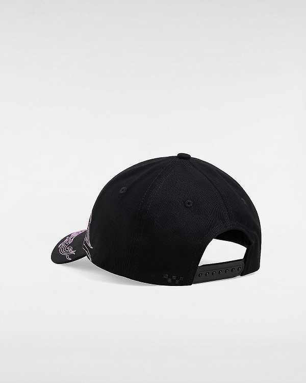 Black Vans Skate Tribe Structured Jockey Unisex Hats | VN1203547