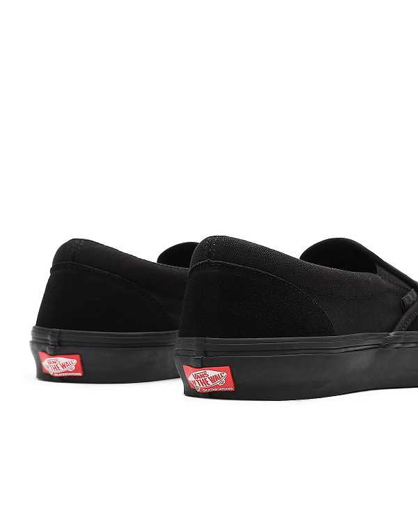 Black Vans Skate Women Slip On Shoes | VN7896431