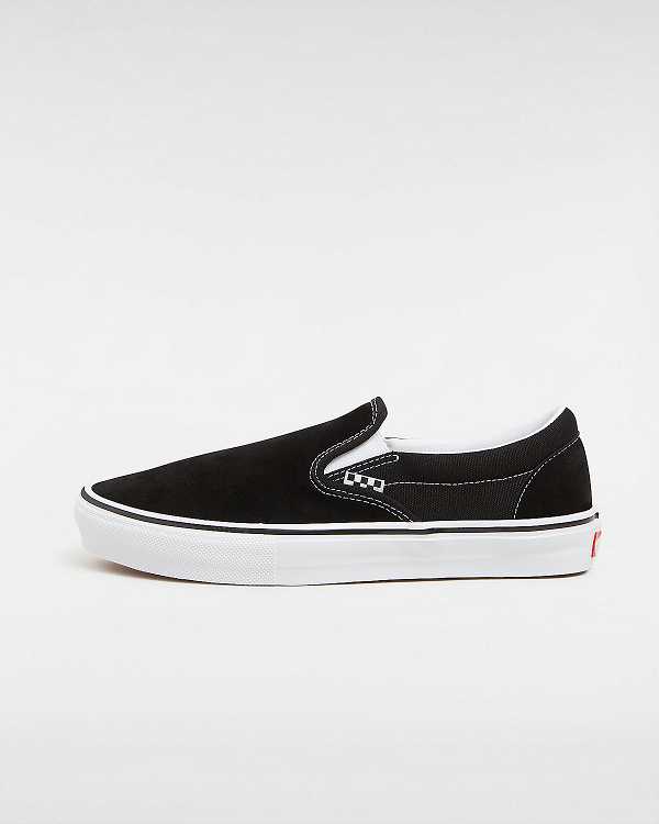 Black Vans Skate Women Slip On Shoes | VN8436102