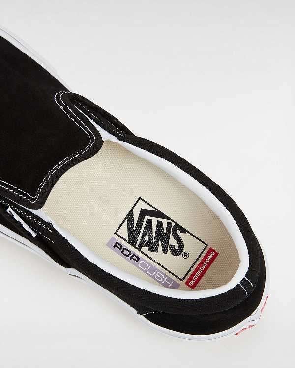 Black Vans Skate Women Slip On Shoes | VN8436102