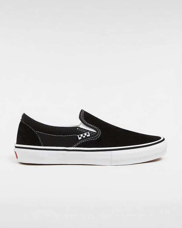 Black Vans Skate Women Slip On Shoes | VN8436102