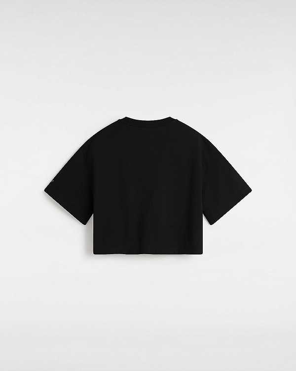 Black Vans Skate difficult to love Women T Shirts | VN7980162