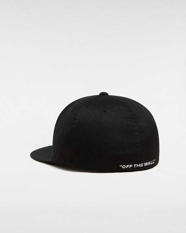 Black Vans Splitz Flexfit Unisex Hats | VN9421867