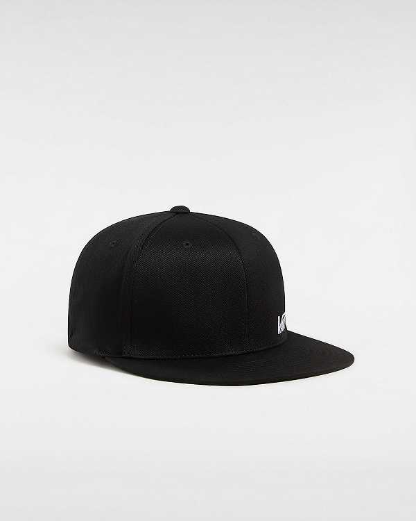 Black Vans Splitz Flexfit Unisex Hats | VN9421867