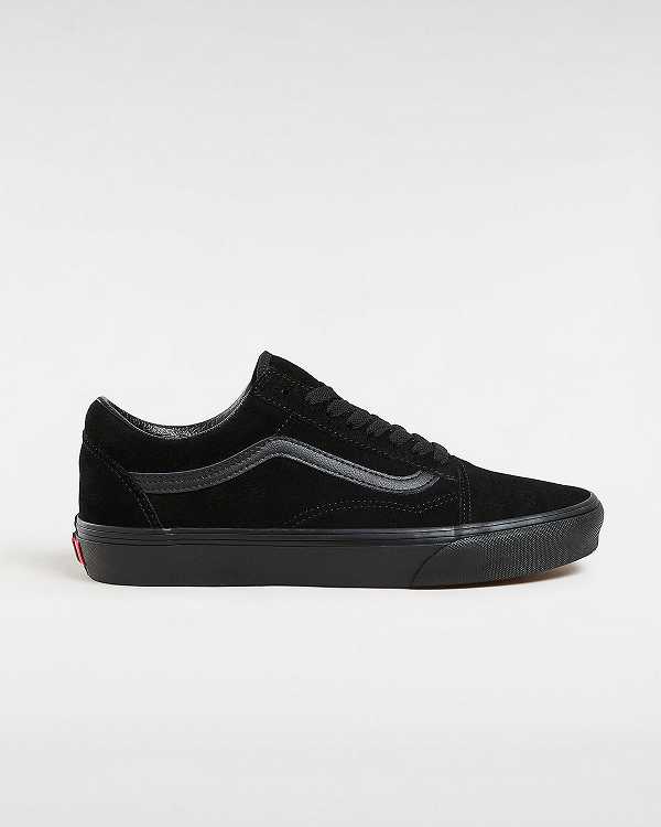 Black Vans Suede Old Skool Women Sneakers | VN2370461