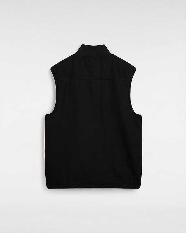 Black Vans Talbot Reversible Men Vest | VN3824961