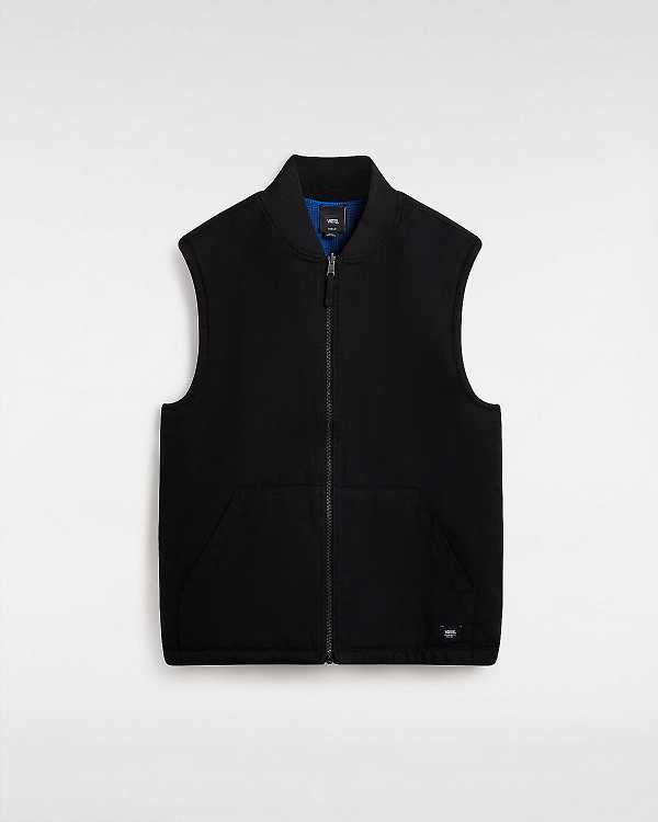 Black Vans Talbot Reversible Men Vest | VN3824961