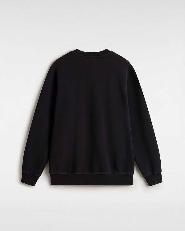 Black Vans Tell a Friend Crew Men Sweatshirt | VN1350648