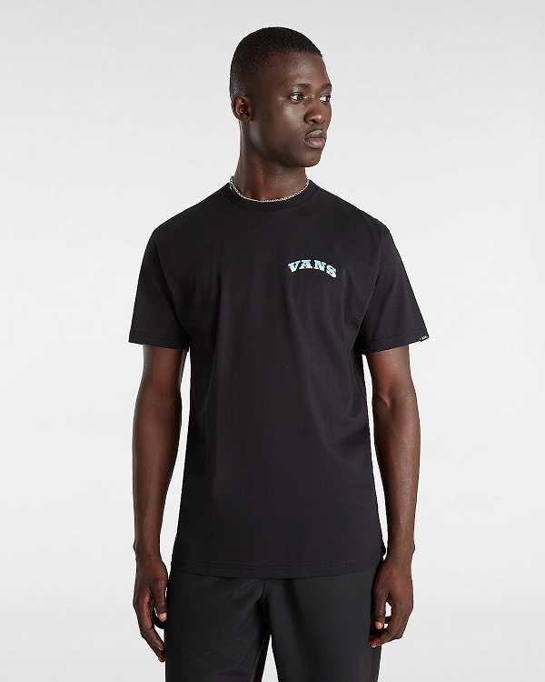 Black Vans True Waves Men T Shirts | VN0356412