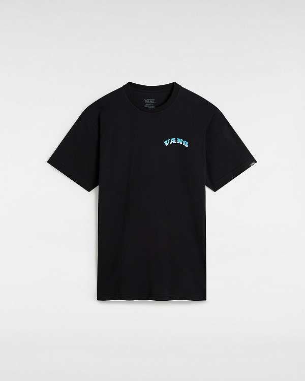 Black Vans True Waves Men T Shirts | VN0356412