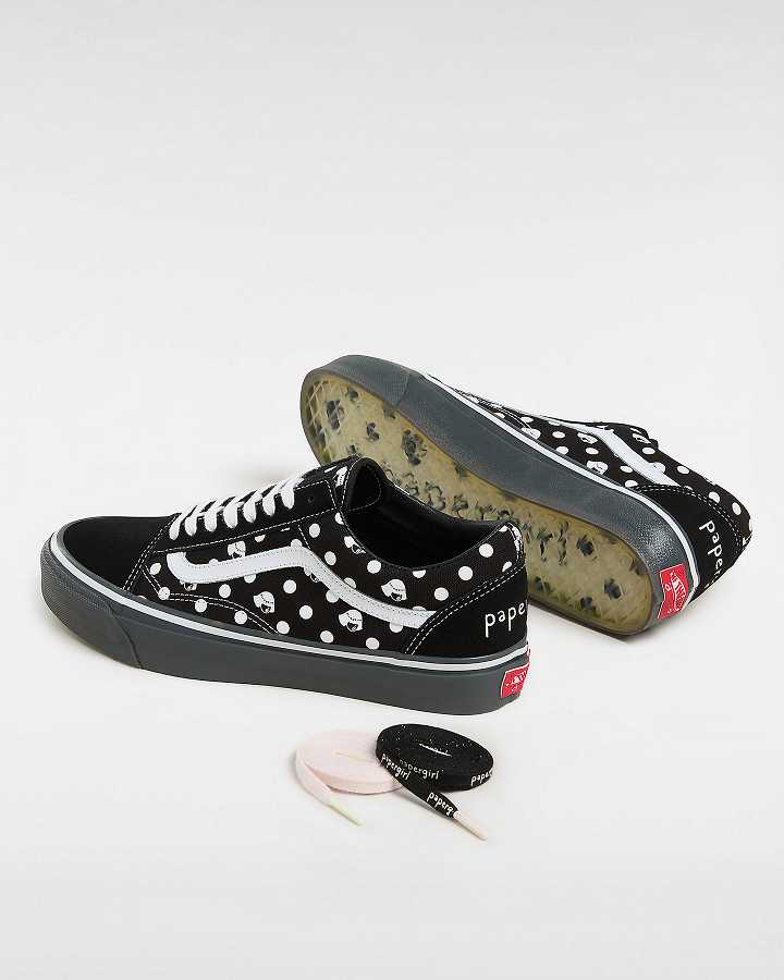 Black Vans Vans X Papergirl Old Skool Men Sneakers | VN2157649