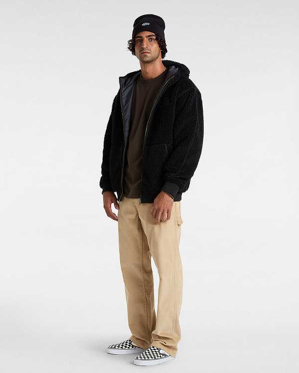 Black Vans Whittle Men Jacket | VN8795620