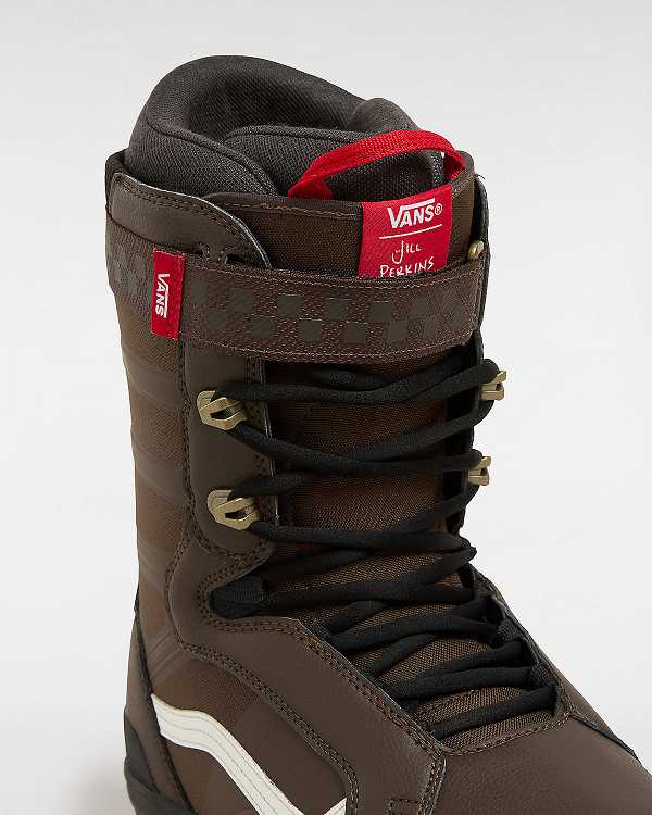 Black / Brown Vans Hi-Standard Pro X Jill Perkins MTE Men Snowboard Boots | VN3927605