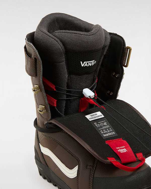 Black / Brown Vans Hi-Standard Pro X Jill Perkins MTE Men Snowboard Boots | VN3927605