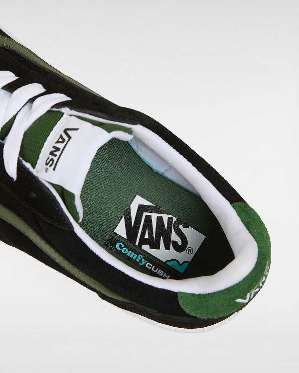 Black / Green Vans Cruze Too ComfyCush Men Sneakers | VN0386527