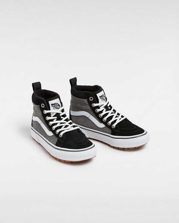 Black / Grey Vans MTE Sk8-Hi (4-8 Years) Kids' Sneakers | VN2678041