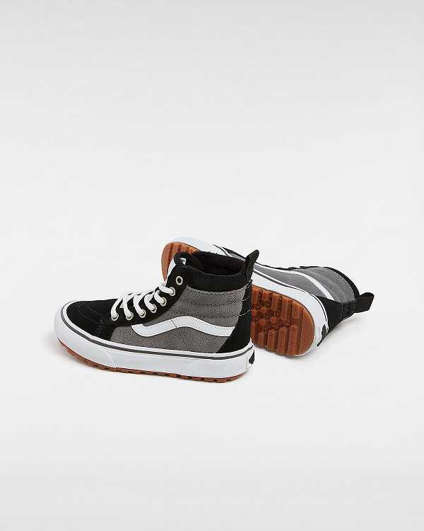 Black / Grey Vans MTE Sk8-Hi (4-8 Years) Kids' Sneakers | VN2678041