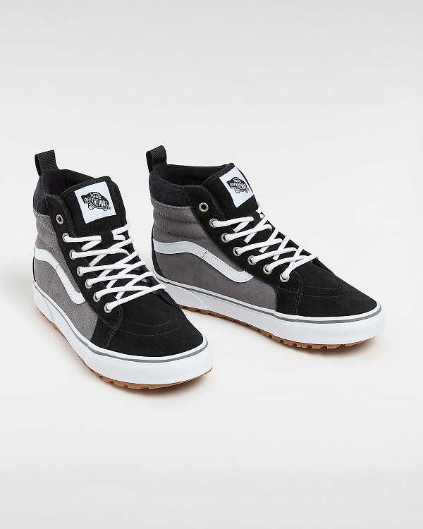 Black / Grey Vans MTE Sk8-Hi (8-14 years) Kids' Sneakers | VN0837612