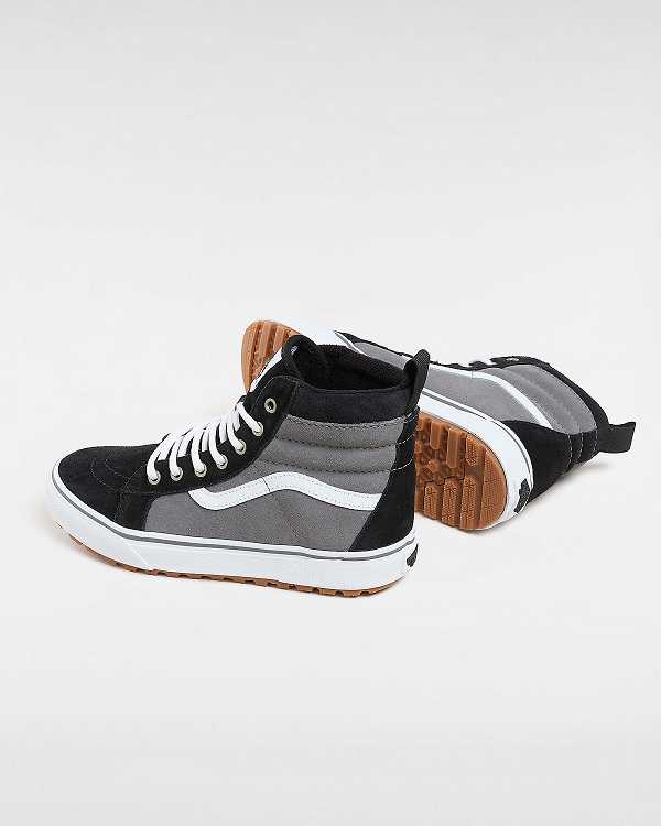 Black / Grey Vans MTE Sk8-Hi (8-14 years) Kids' Sneakers | VN0837612