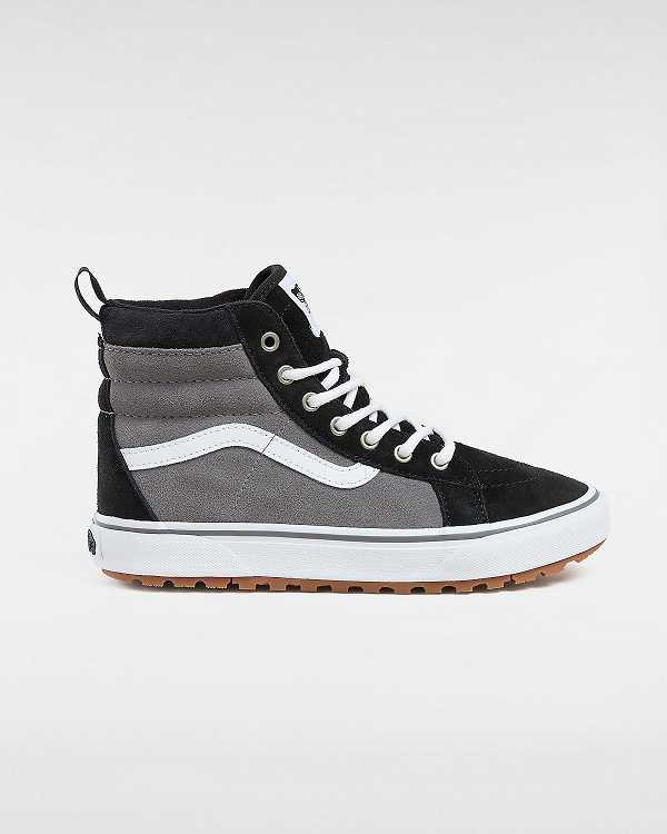 Black / Grey Vans MTE Sk8-Hi (8-14 years) Kids\' Sneakers | VN0837612