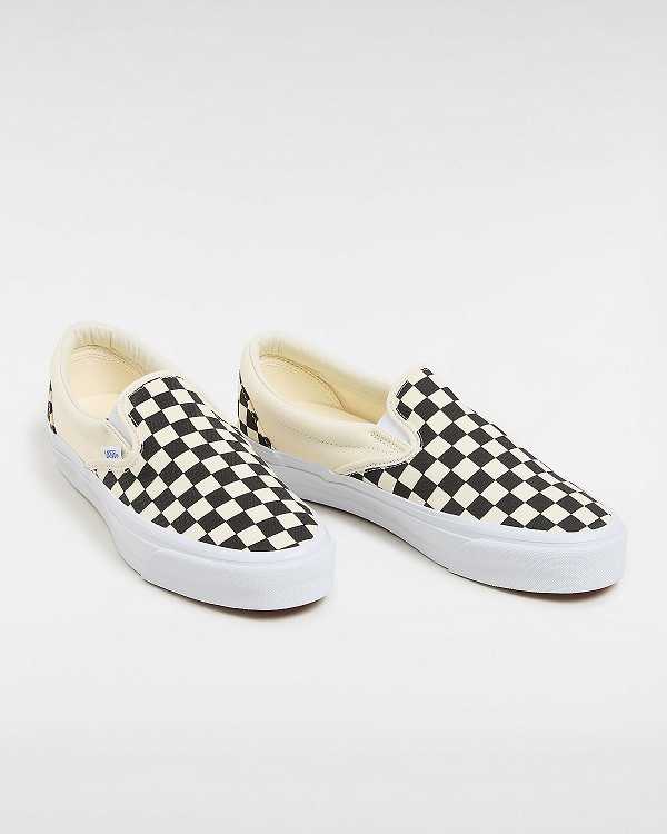 Black / White Vans Premium 98 Women Slip On Shoes | VN5293761