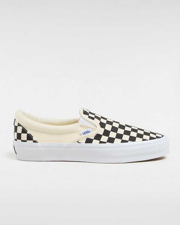 Black / White Vans Premium 98 Women Slip On Shoes | VN5293761