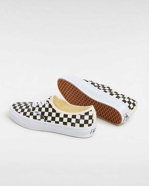 Black / White Vans Premium Authentic 44 Women Sneakers | VN5738012