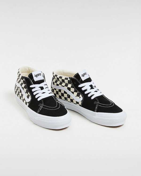 Black / White Vans Premium Sk8-Mid 83 Men Sneakers | VN7340159