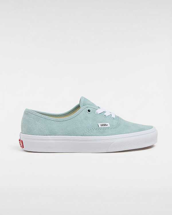 Blue Vans Authentic Pig Suede Women Sneakers | VN9027681