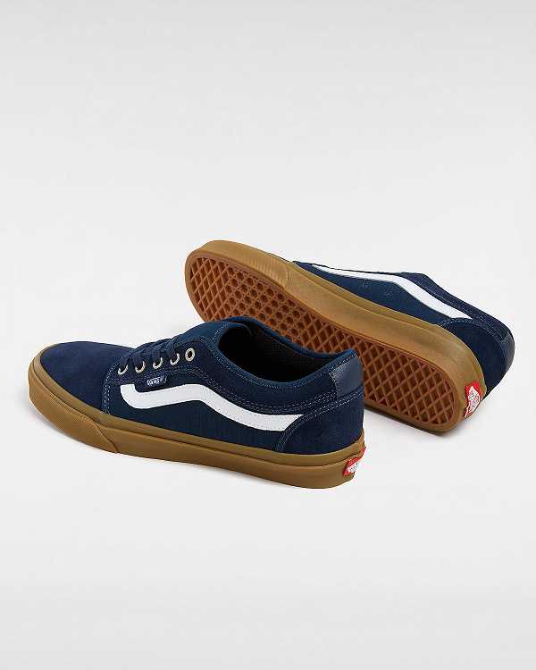 Blue Vans Chukka Low Sidestripe Women Skate Shoes | VN1049856