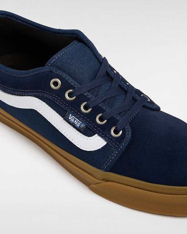 Blue Vans Chukka Low Sidestripe Women Skate Shoes | VN1049856