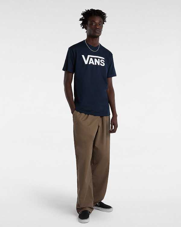 Blue Vans Classic Men T Shirts | VN1496852