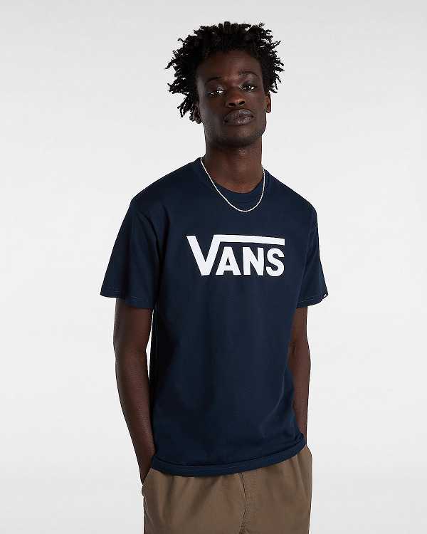 Blue Vans Classic Men T Shirts | VN1496852