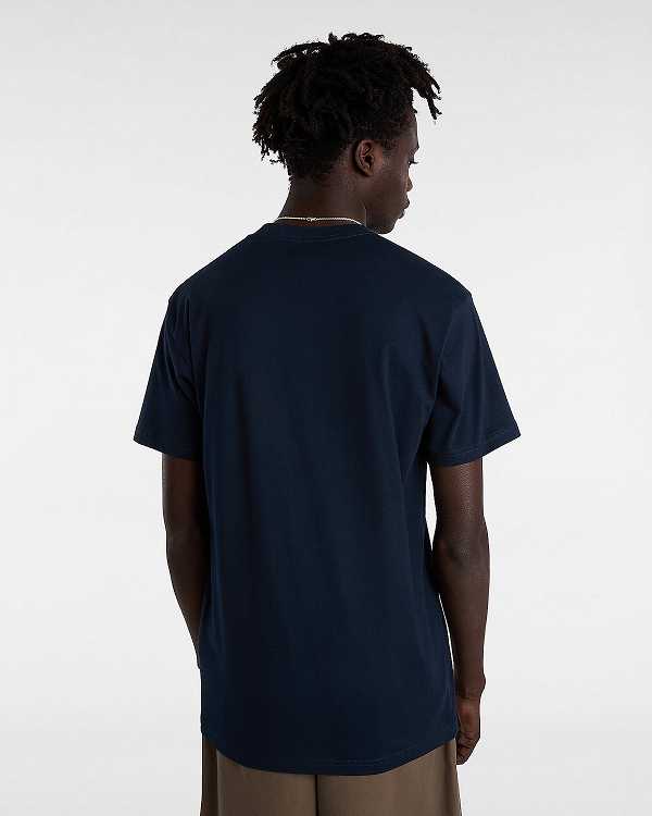 Blue Vans Classic Men T Shirts | VN1496852