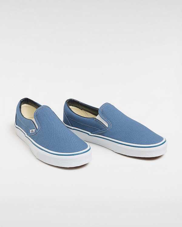 Blue Vans Classic Women Slip On Shoes | VN9653218