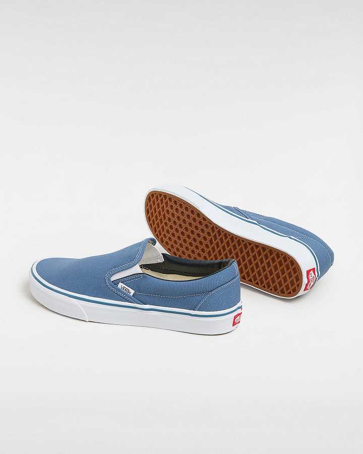 Blue Vans Classic Women Slip On Shoes | VN9653218