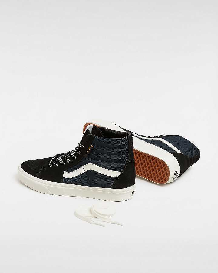 Blue Vans Colour Theory Sk8-Hi Men Skate Shoes | VN0516748