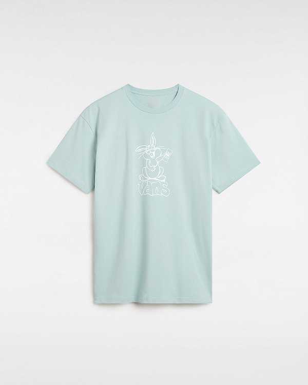 Blue Vans Crazy Eddy Men T Shirts | VN3207681