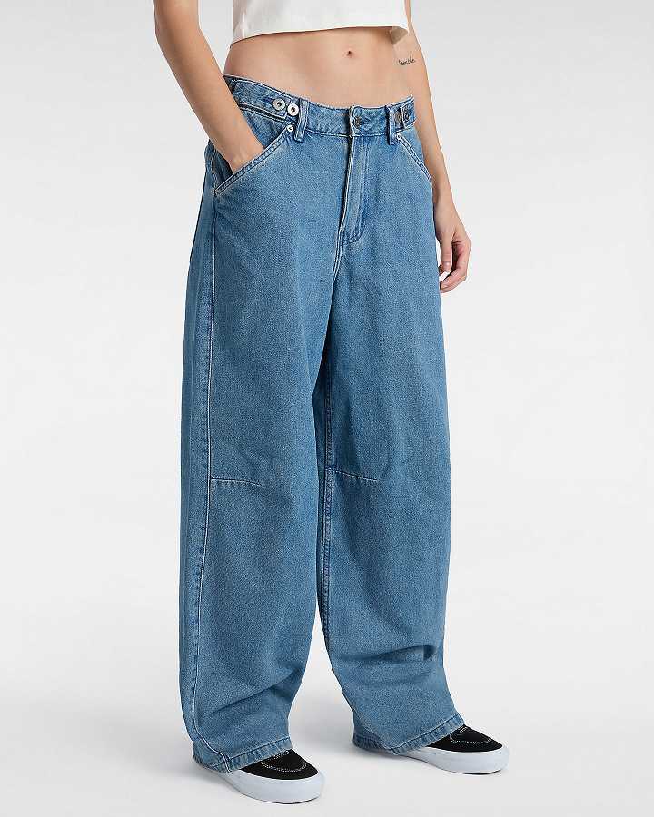 Blue Vans Curbside Women Pants | VN1907684